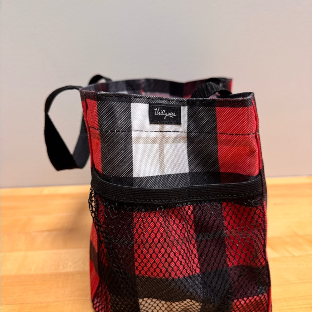 THIRTY ONE 31 Red Plaid tote mini - Picture 2 of 4